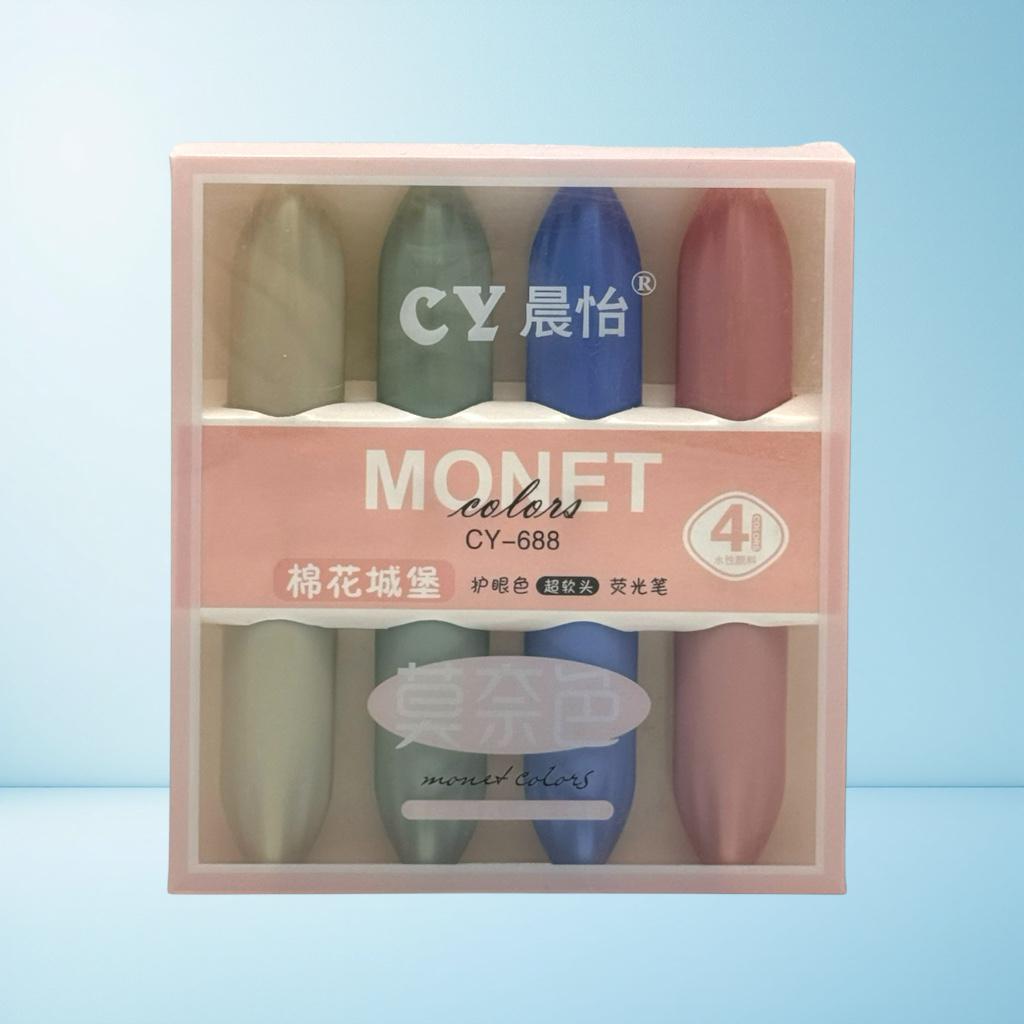 MONET CY-688 MASKARA PEMBE FOSFORLU KALEM 4'LÜ SET